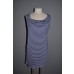 Gray & Blue Striped Jersey Mini Dress