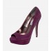 Purple Platform Heels Shoes