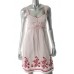 Elisa White Floral Print Dress