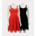 Ruched Chiffon Dress