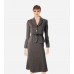 Sofie Two-Piece Brown Belted Skirt Suit