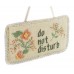 Do Not Disturb Plastic Canvas Door Knob Hanger