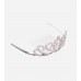 Tiara Leaves Rhinestone Crown Hair Comb