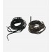 Tina Bronze 2PC Set Skinny Braided Belt