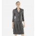 Trina Black & WhiteTwo-Piece Skirt Suit