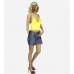 Blue Denim Trouser Shorts