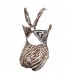 Animal Print One Piece Swimsuit