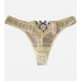 Yellow Mesh Thong
