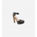 Jemmy Black Leather Platforms Shoes