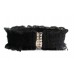Womens Elastic Stretch Black Lace Waist Belt Band with Buckle
