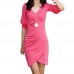 Womens Evening Ladies Sexy Cocktail Wrap V Neck Bandage Mini Dress