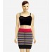 Yigal Azrouel Cut 25 Colorblock Bandage Skirt